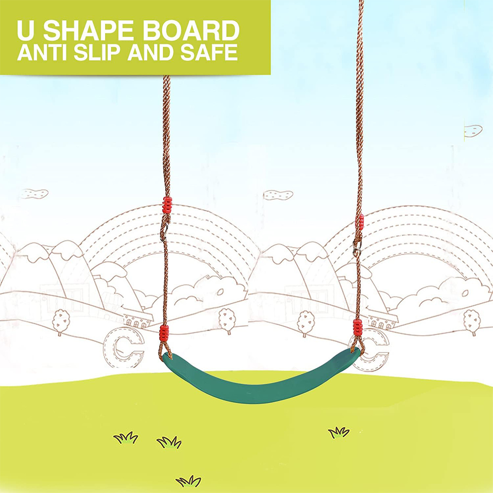 Outdoor Furniture One Piece - Plastic Swing Seat with Adjustable Rope