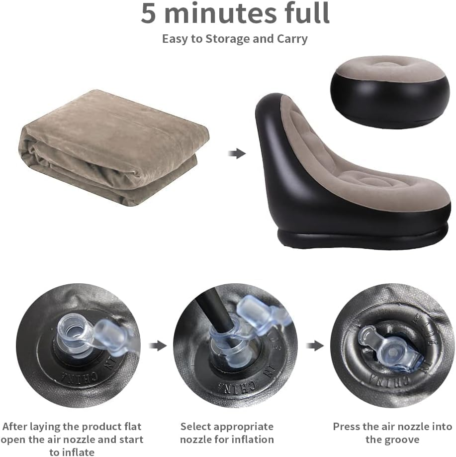 2Pcs Lazy Sofa Inflatable Chai - Outdoor Furniture Sale recension och pris