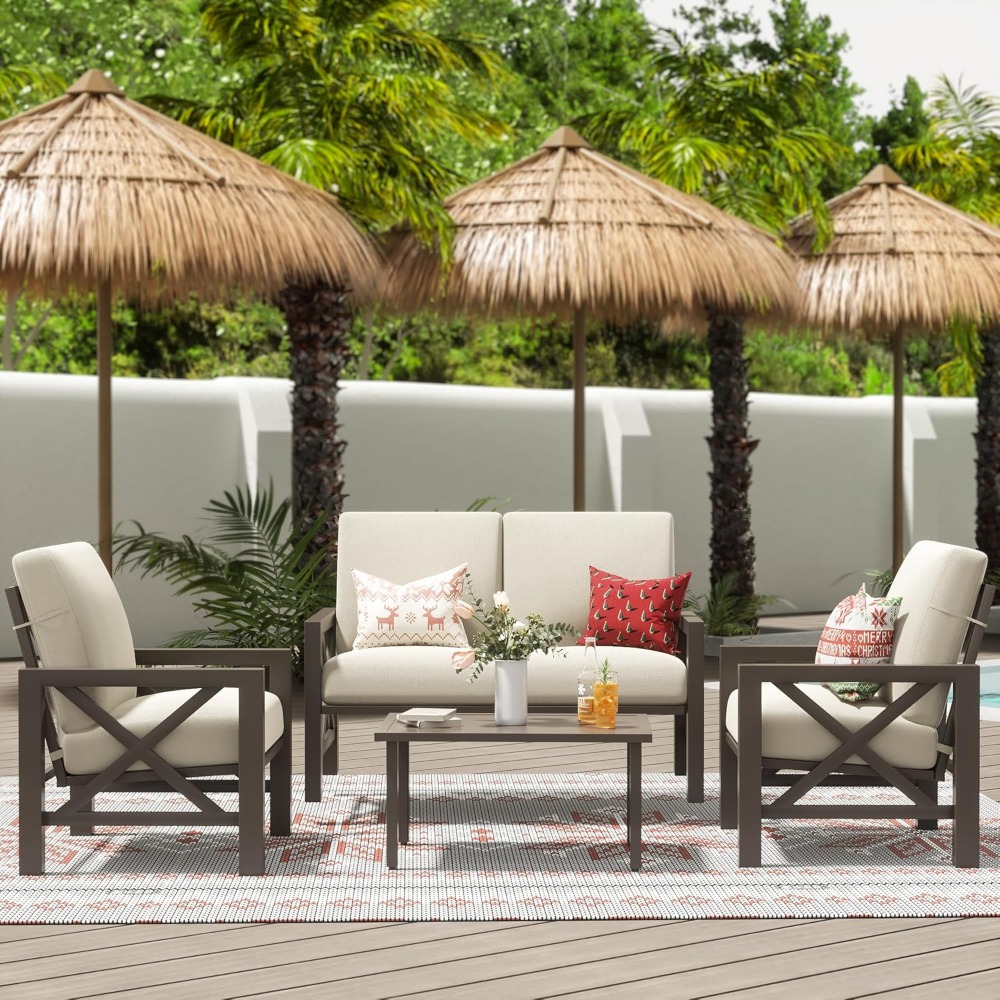 Four Pieces Patio Set, Outdoor - Outdoor Furniture One Piece recension och pris