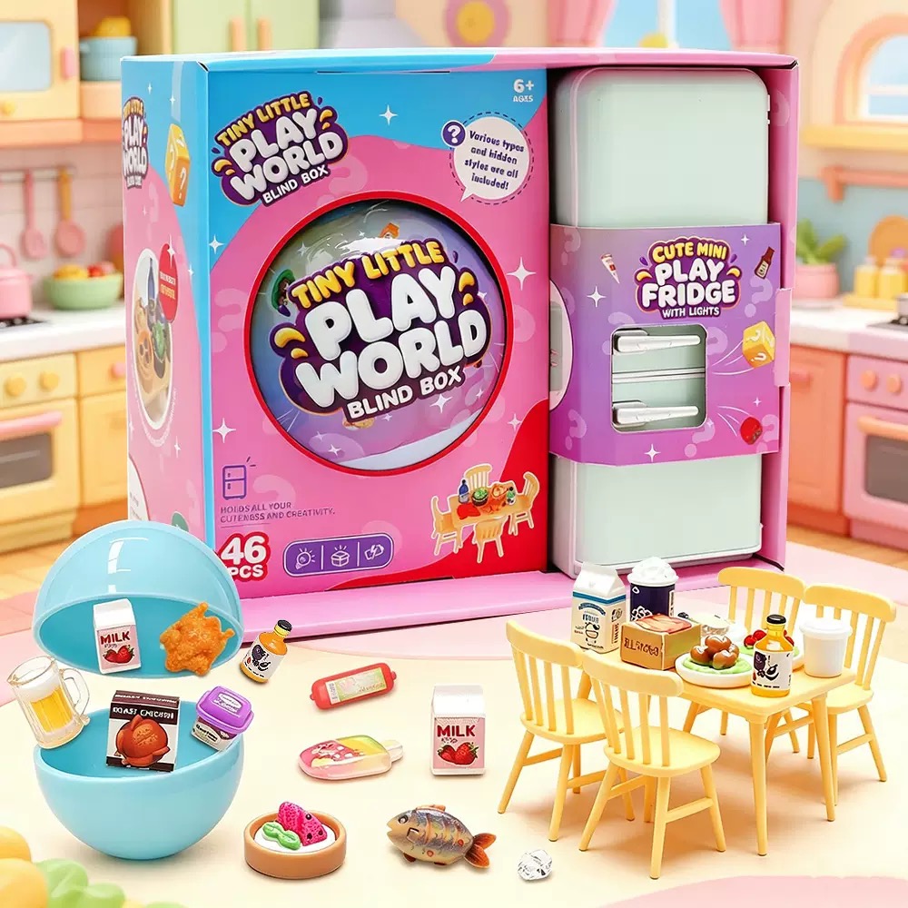 4-Color Mini Fridge Blind Box  - Bistro Table Set recension och pris