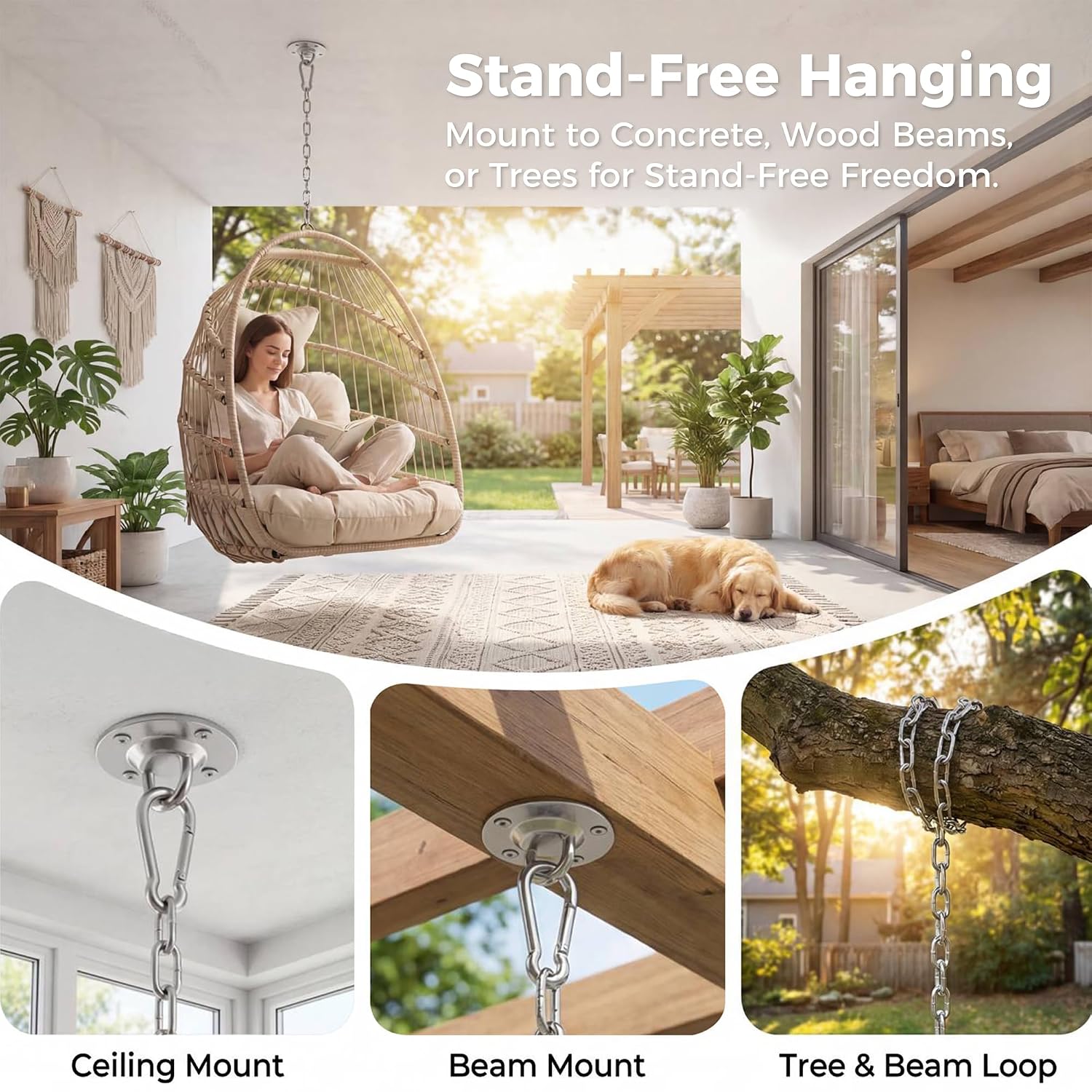 Outdoor Hanging Egg Chair With - Outdoor Furniture Without Cushions recension och pris