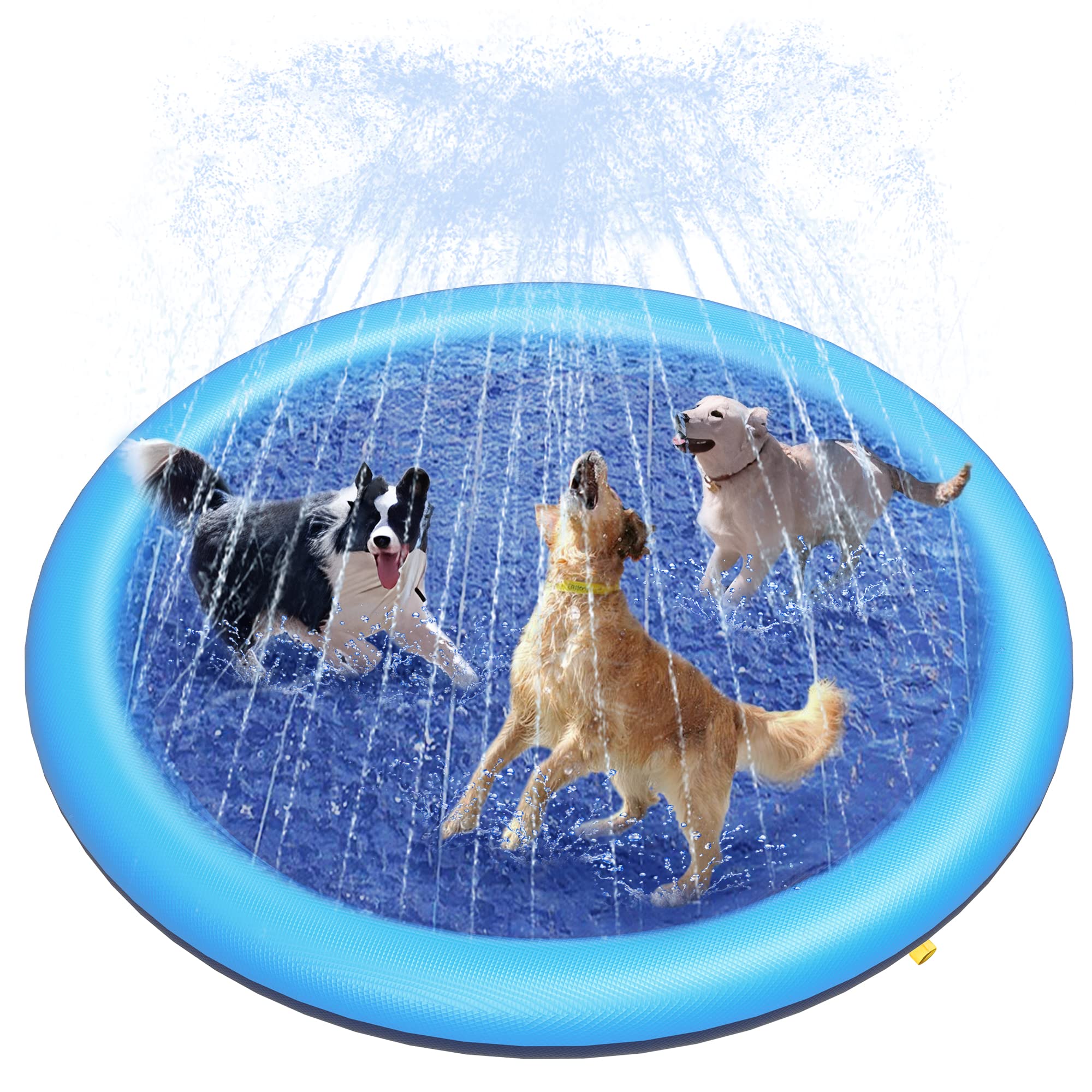 Dog Splash Pad Thick Sprinkler - Outdoor Rug Waterproof recension och pris