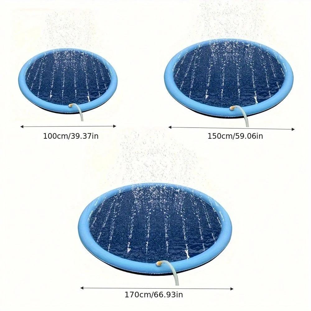 Dog Splash Pad Thick Sprinkler - Outdoor Rug Waterproof recension och pris