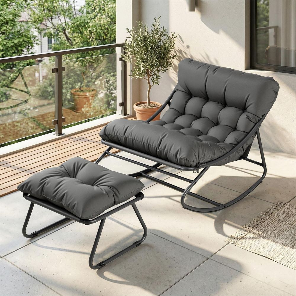 Oversized Papasan Rocking Chai - Outdoor Furniture Without Cushions recension och pris
