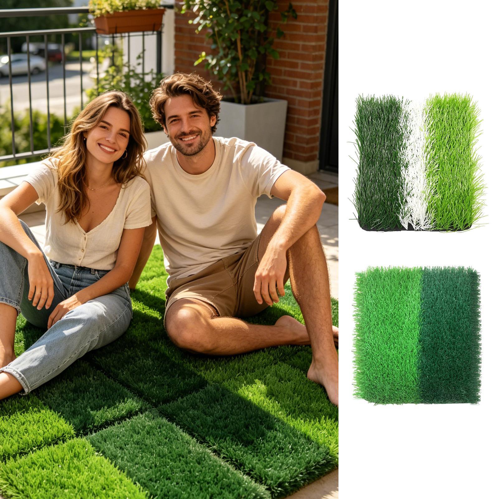 Faux Grass Rug 15.7x15.7in Sof - Outdoor Rug Waterproof recension och pris