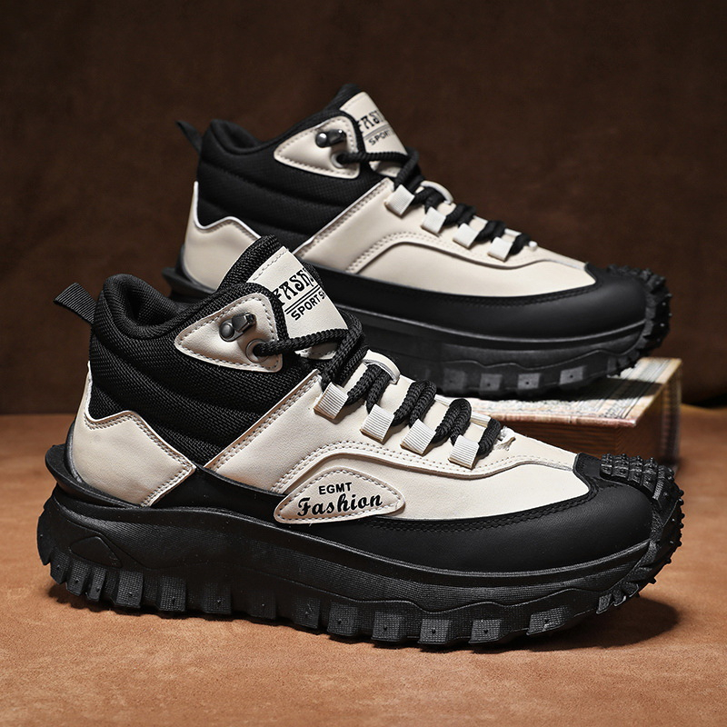 Men'S Black And White Mid Top  - Outdoor Rug Waterproof recension och pris