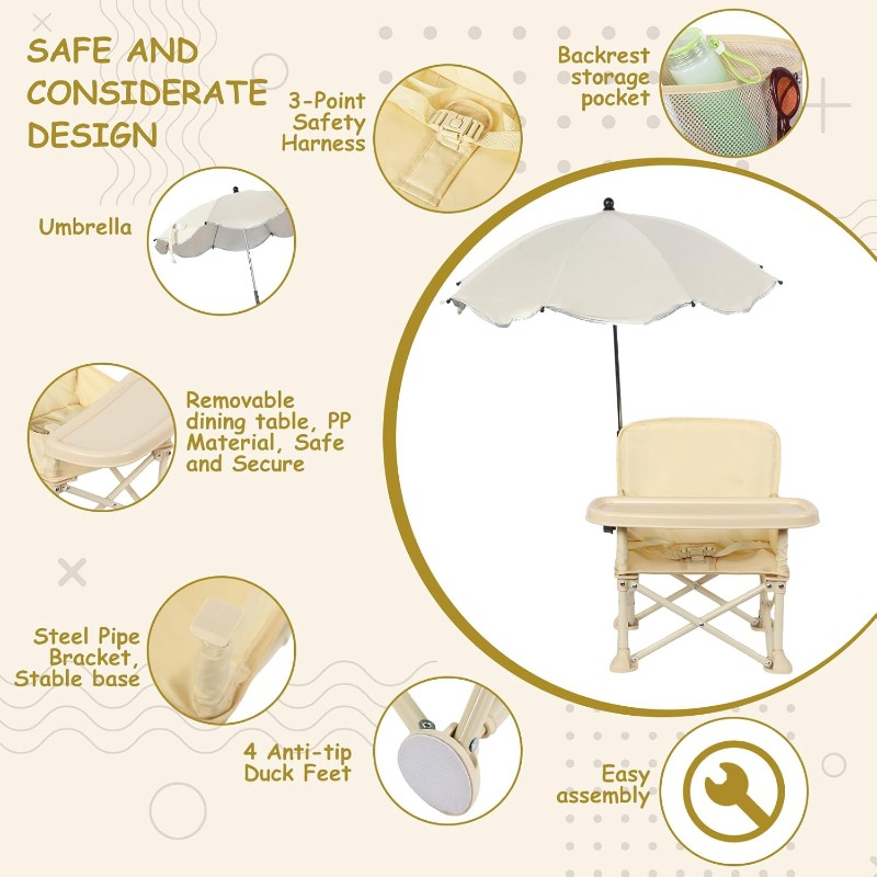 Baby Outdoor Beach Chair with  - Bistro Table Set recension och pris