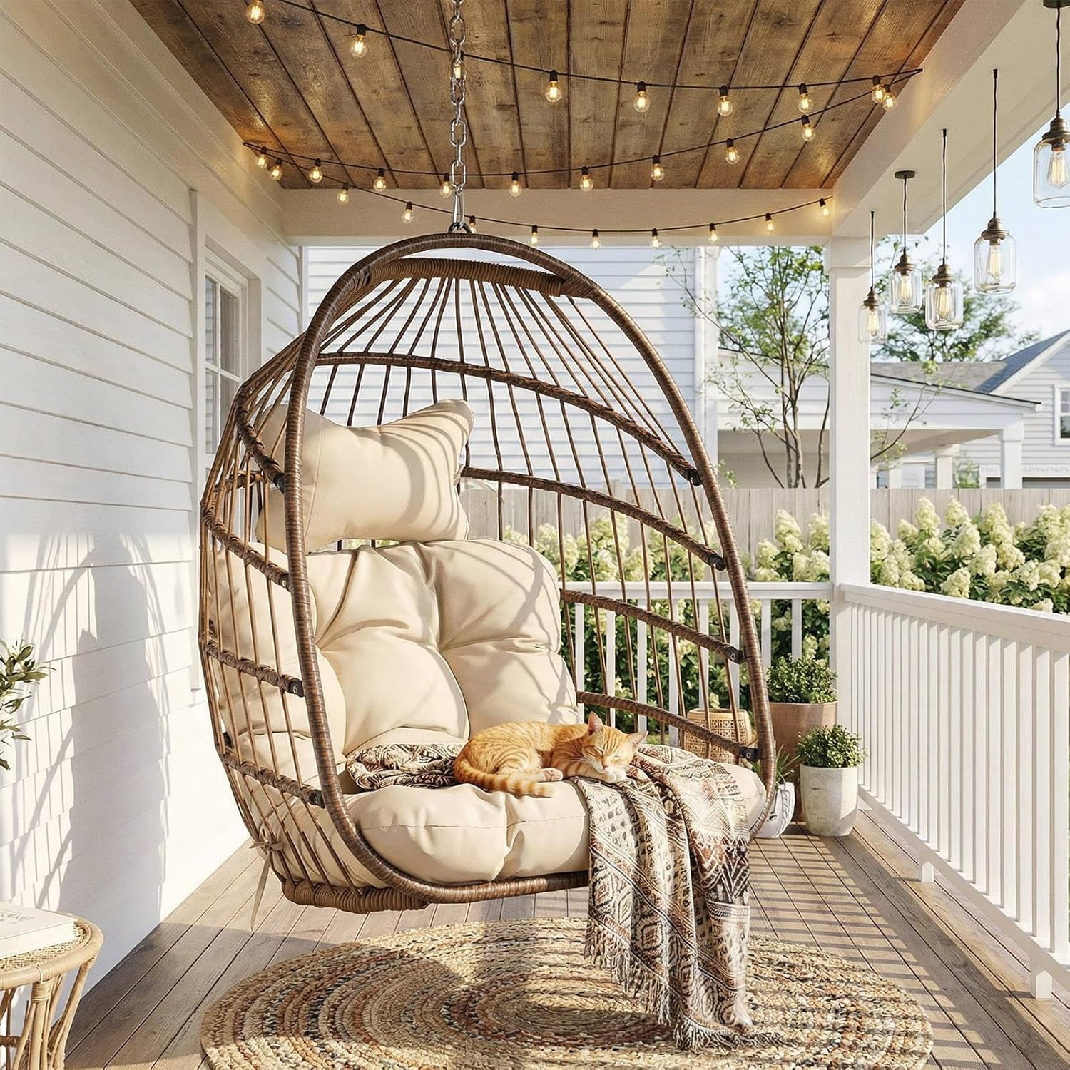 Outdoor Hanging Egg Chair With - Outdoor Furniture Without Cushions recension och pris