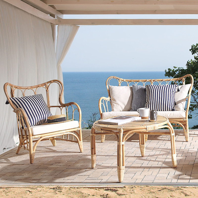 Natural rattan sofa Outdoor do - Outdoor Furniture Indonesia recension och pris