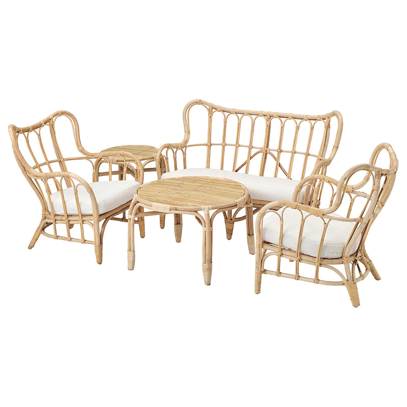 Custom Natural Real Rattan Sof - Outdoor Furniture Indonesia recension och pris