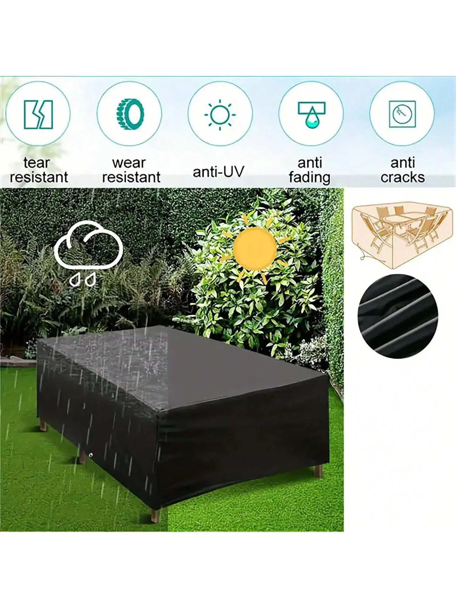 Multi-Size Outdoor Patio Garde - Outdoor Furniture Table recension och pris