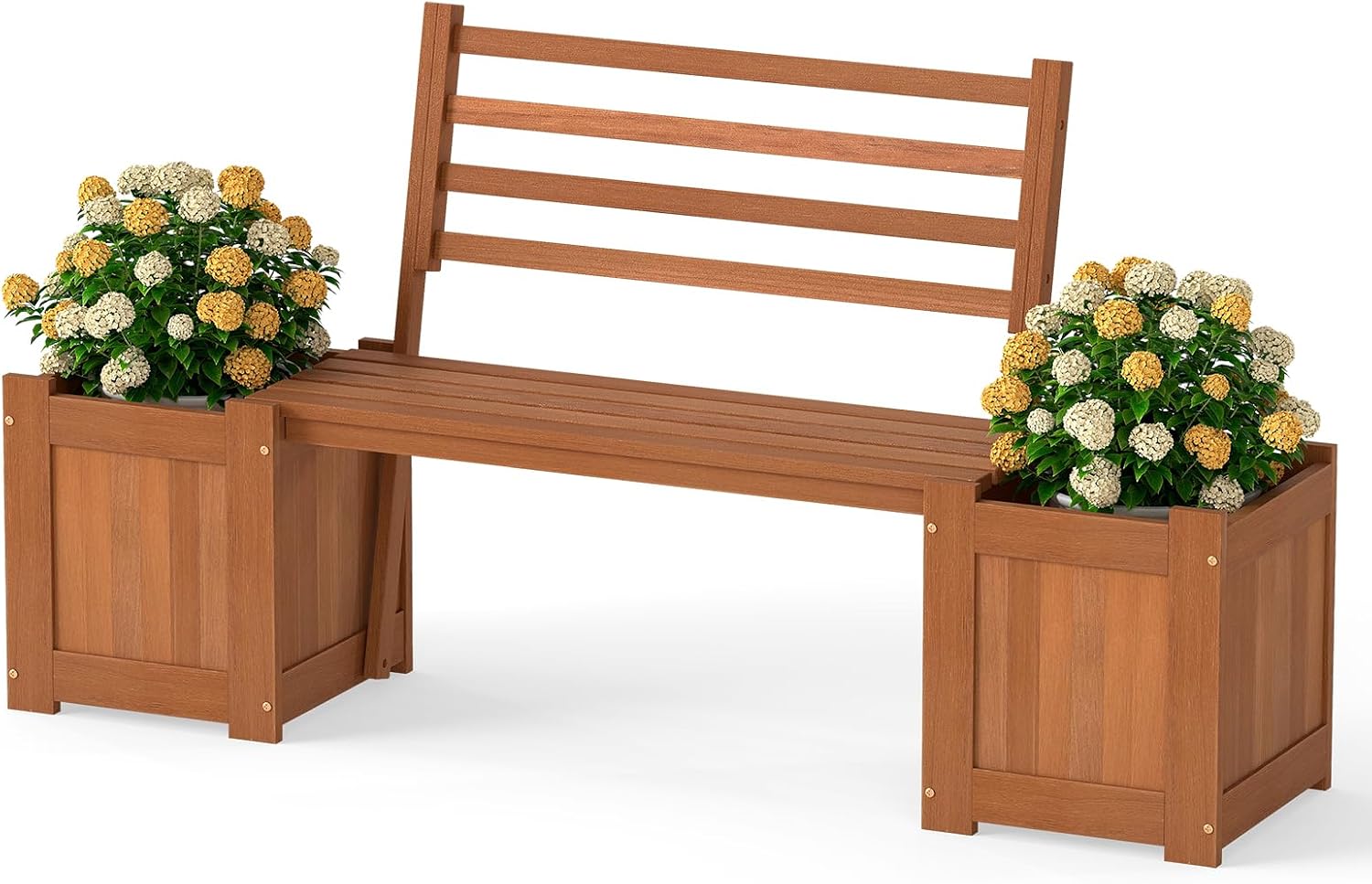 Outdoor Bench With Backrest Co - Outdoor Furniture Oil recension och pris
