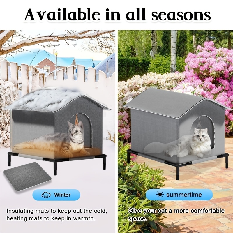 Stray Cat Houses with Mat Wate - Outdoor Rug Waterproof recension och pris