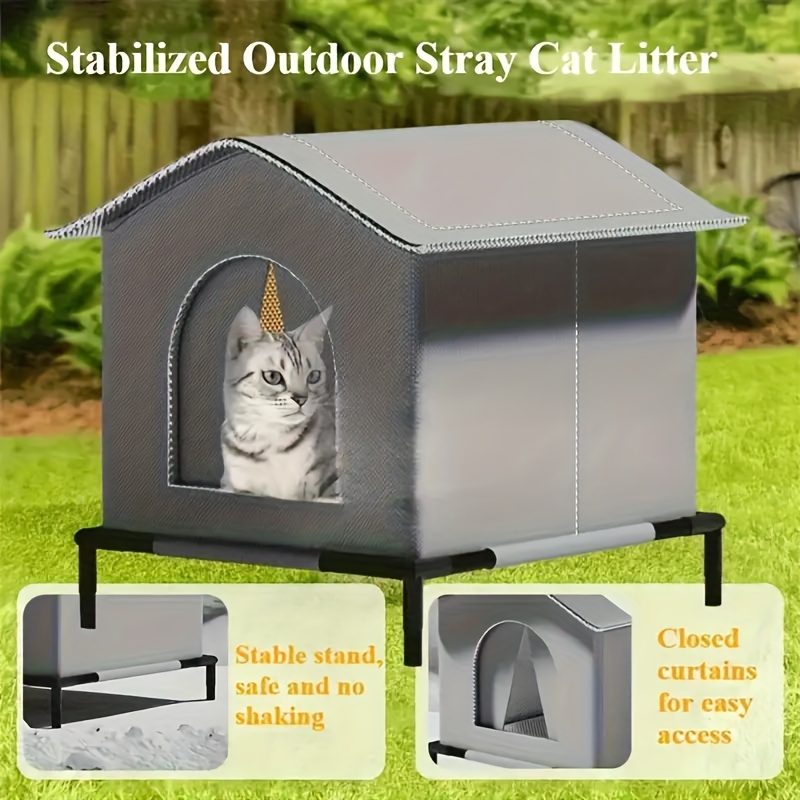 Stray Cat Houses with Mat Wate - Outdoor Rug Waterproof recension och pris