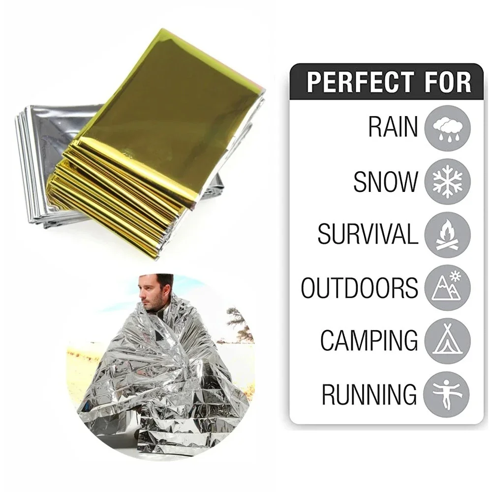 5Pcs Emergency Thermal Blanket - Outdoor Rug Waterproof recension och pris