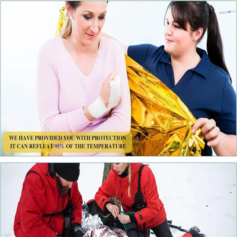 5Pcs Emergency Thermal Blanket - Outdoor Rug Waterproof recension och pris