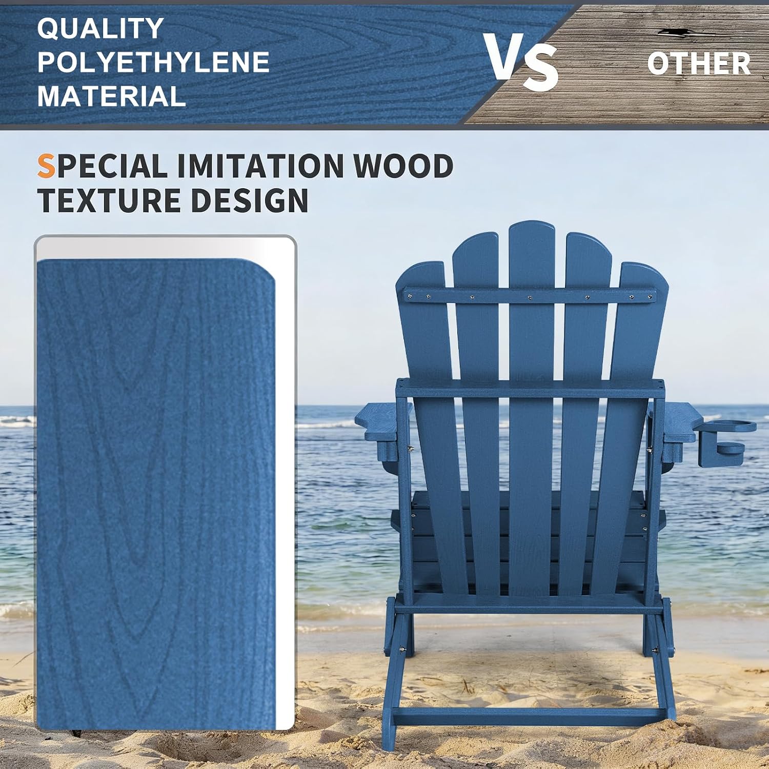 Oversized Folding Adirondack C - Outdoor Furniture Easy To Clean recension och pris
