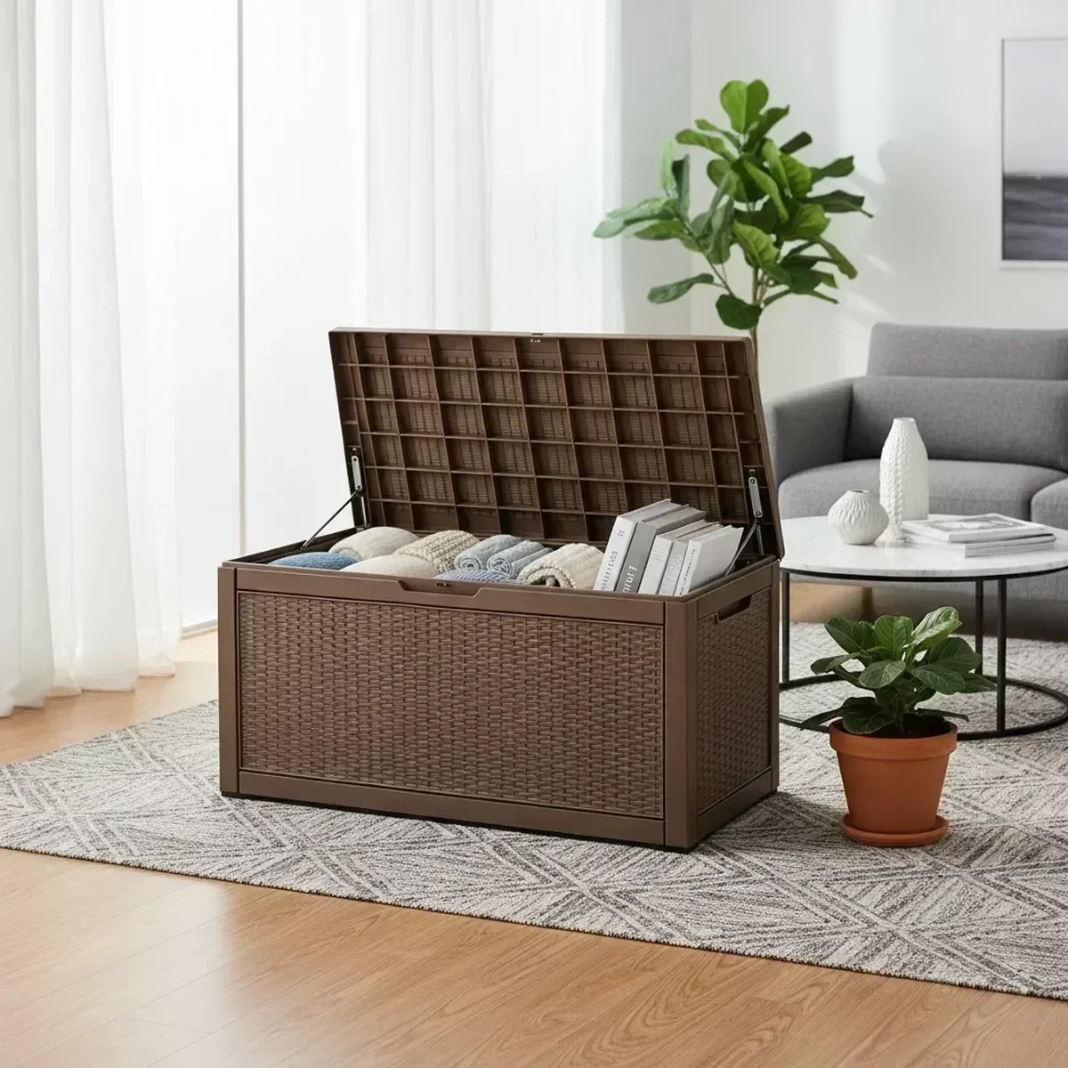 Large Outdoor Storage Bench Wa - Outdoor Furniture Cushion recension och pris