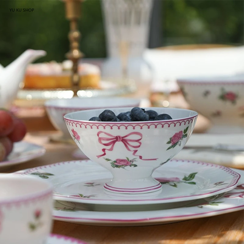 French Rose Cutlery Bone China - Bistro Table Set recension och pris