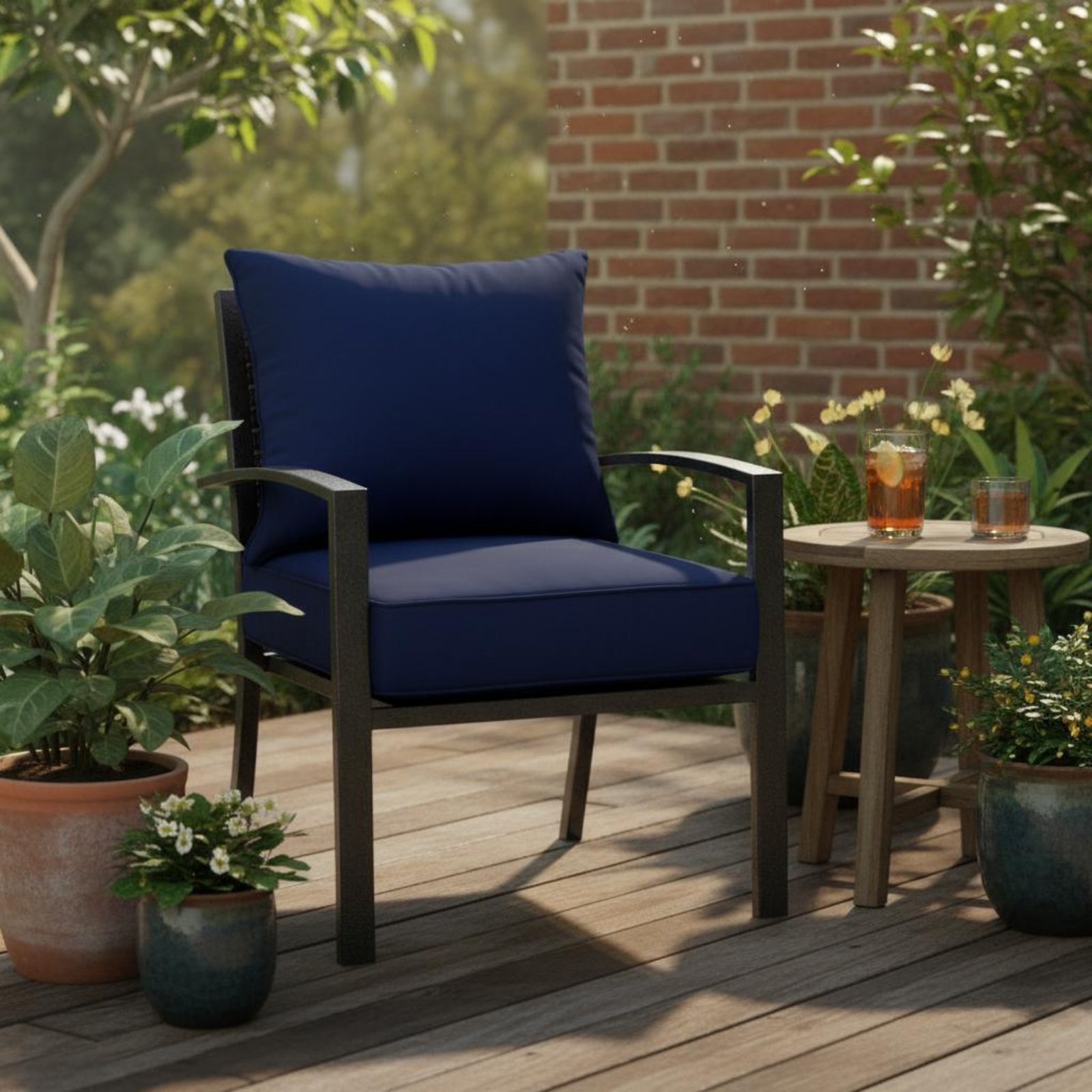 Patio Chair Pad Hidden Closure - Outdoor Furniture Cushion recension och pris