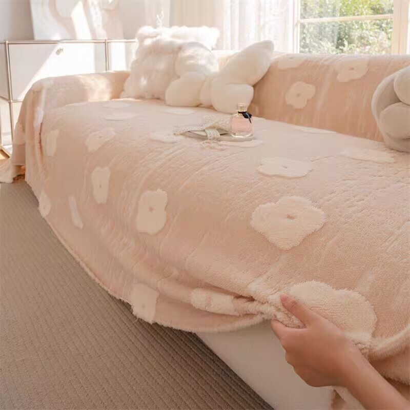 Microfleece Flower Sofa Throw  - Outdoor Furniture One Piece recension och pris
