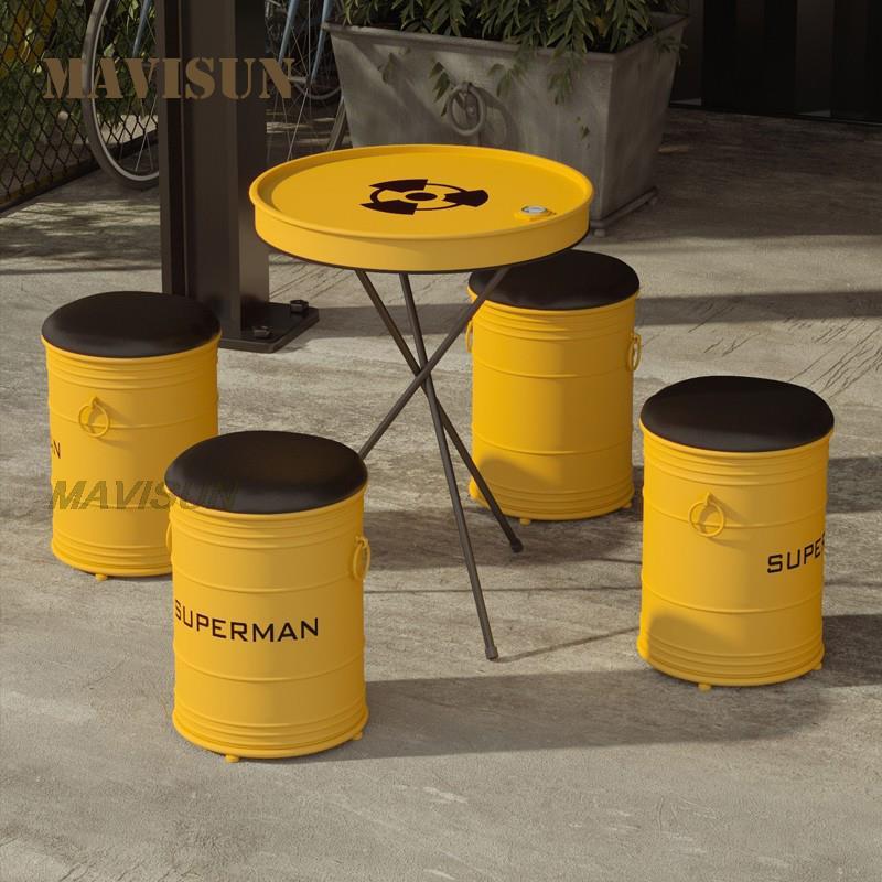 Creative Wrought Iron Oil Drum - Outdoor Furniture Oil recension och pris