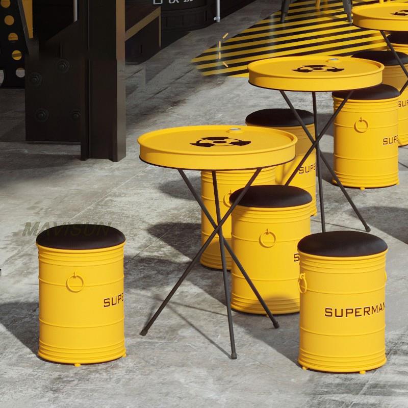 Creative Wrought Iron Oil Drum - Outdoor Furniture Oil recension och pris