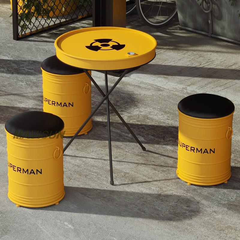 Creative Wrought Iron Oil Drum - Outdoor Furniture Oil recension och pris