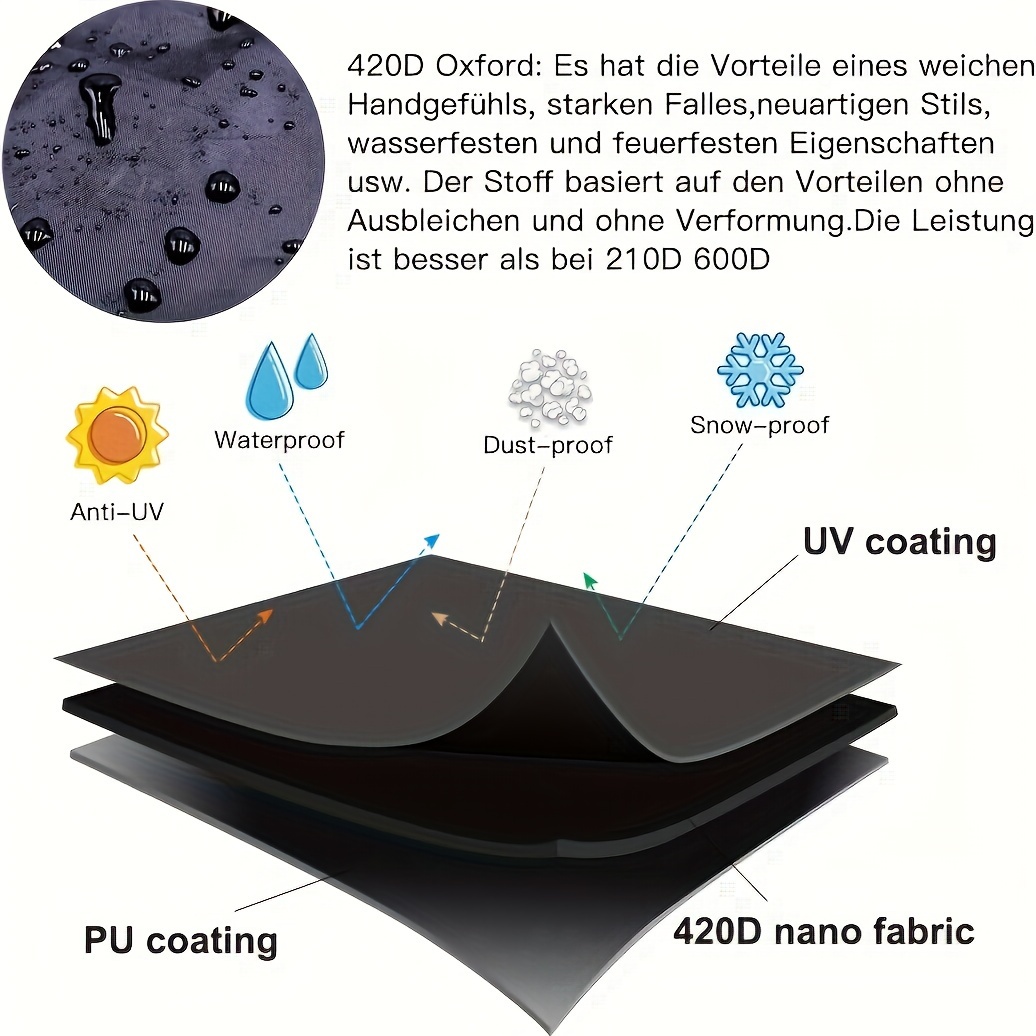 Black outdoor furniture cover, - Outdoor Furniture Table recension och pris