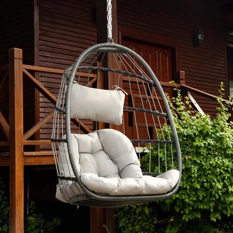 Outdoor Wicker Rattan Swing Ch - Outdoor Furniture Without Cushions recension och pris