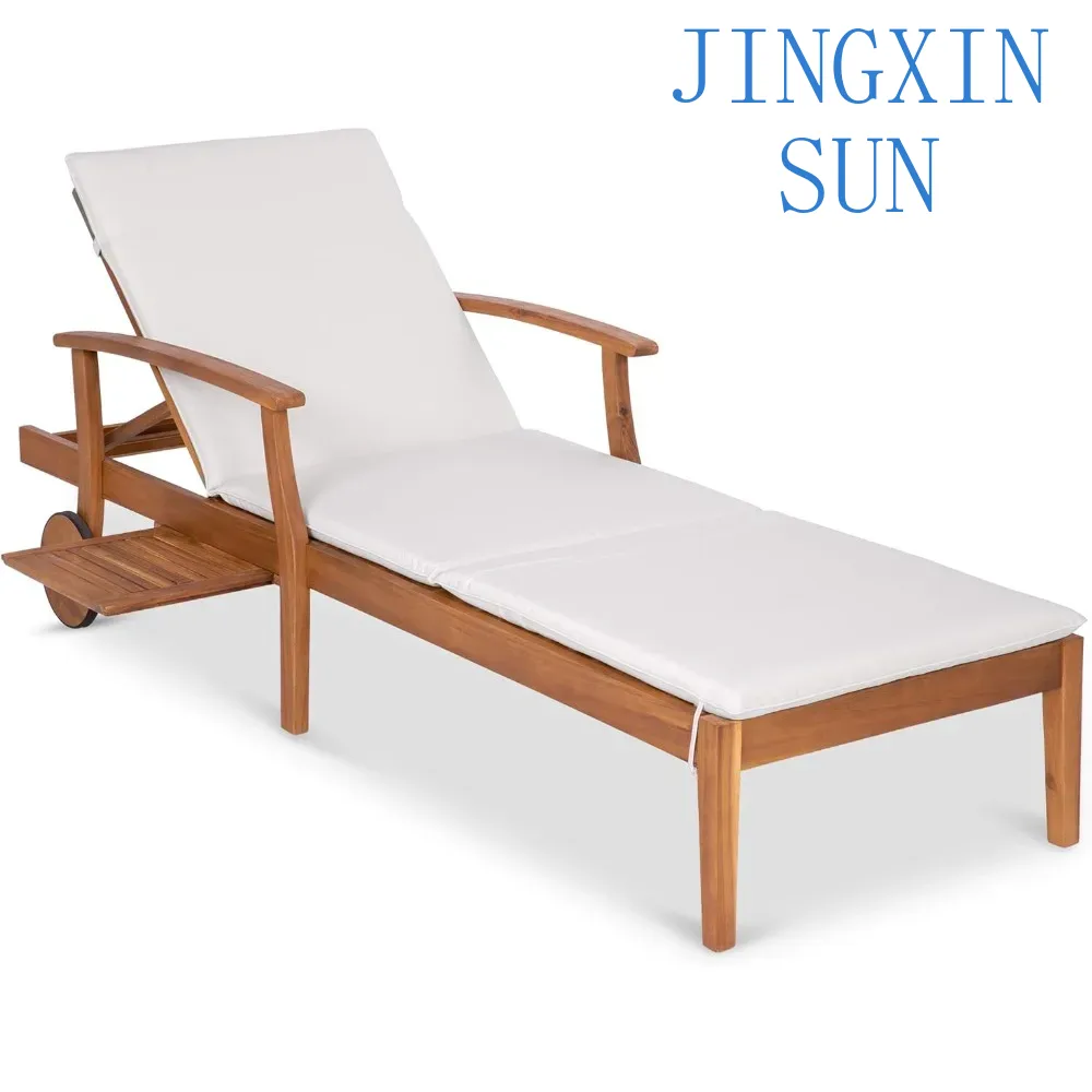 79x26in Acacia Wood Chaise Lou - Outdoor Furniture Without Cushions recension och pris